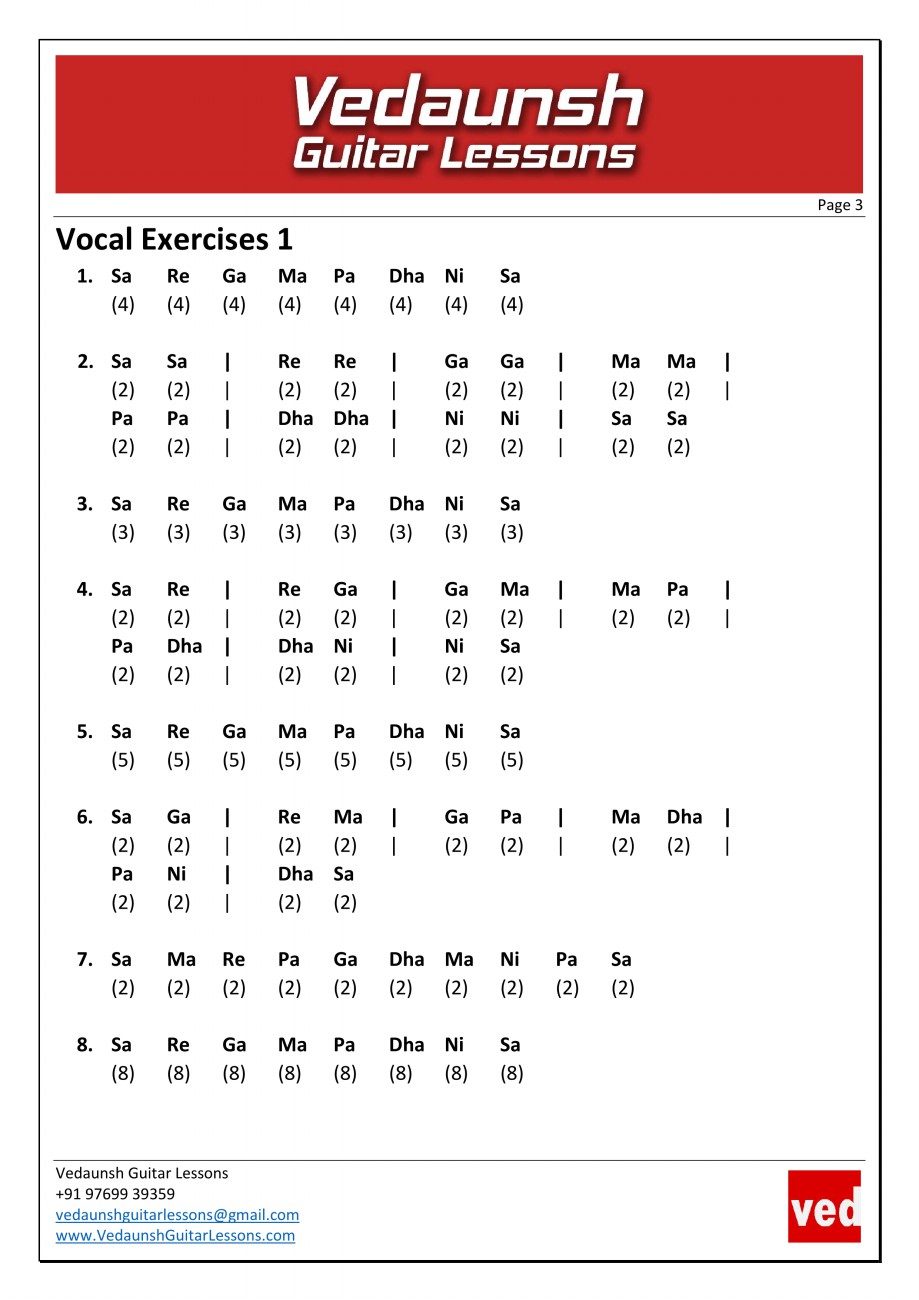 Vedaunsh Guitar Lessons - Chapter 2 - Page 2